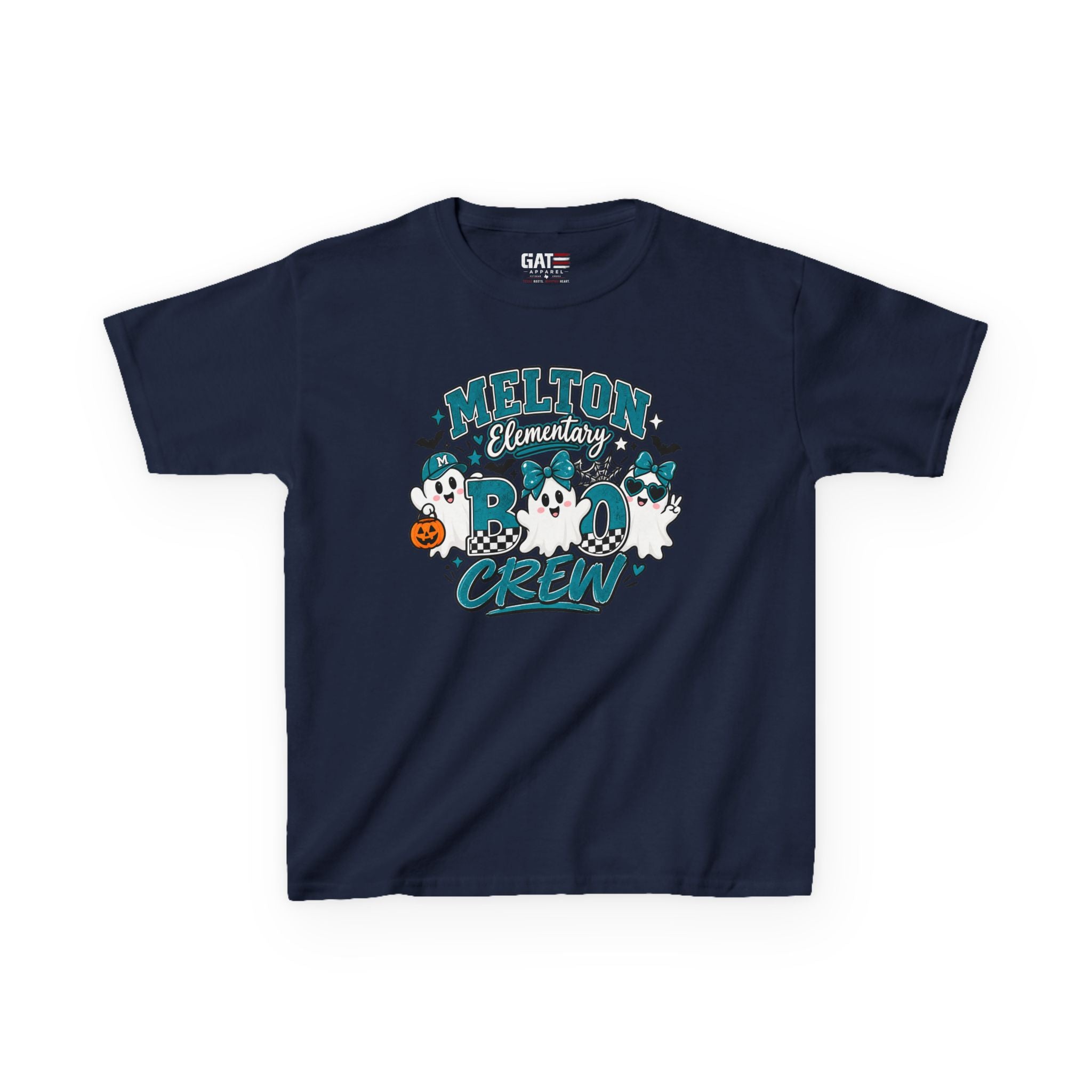 Melton Elementary Kids Boo Crew' Halloween T-Shirt