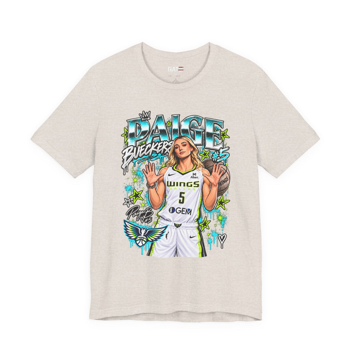 Women's basketball graphic T-shirt mockup