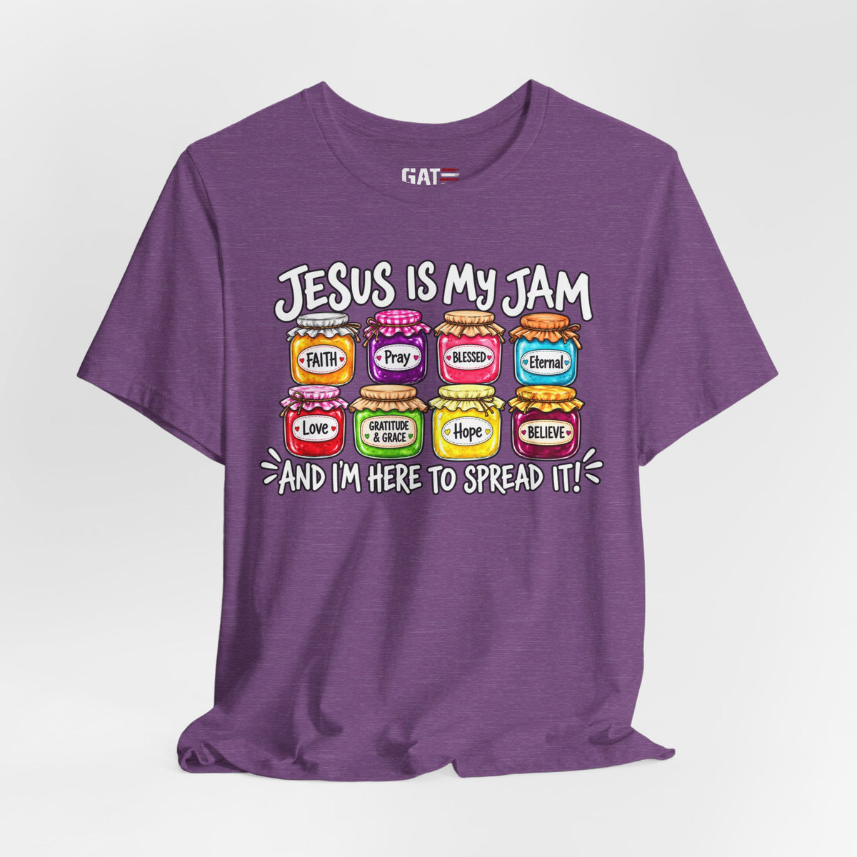 Jesus Is My Jam T-Shirt — Faith Jam Jars Graphic Tee
