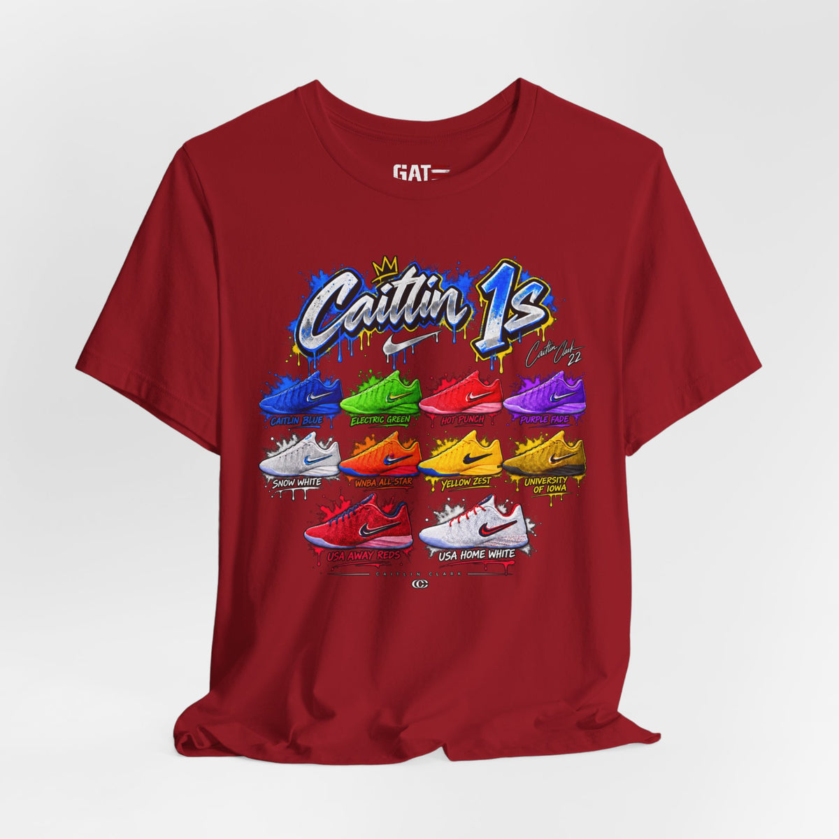 Caitlin Clark Caitlin 1s Sneaker Shirt | Indiana Fever Tee