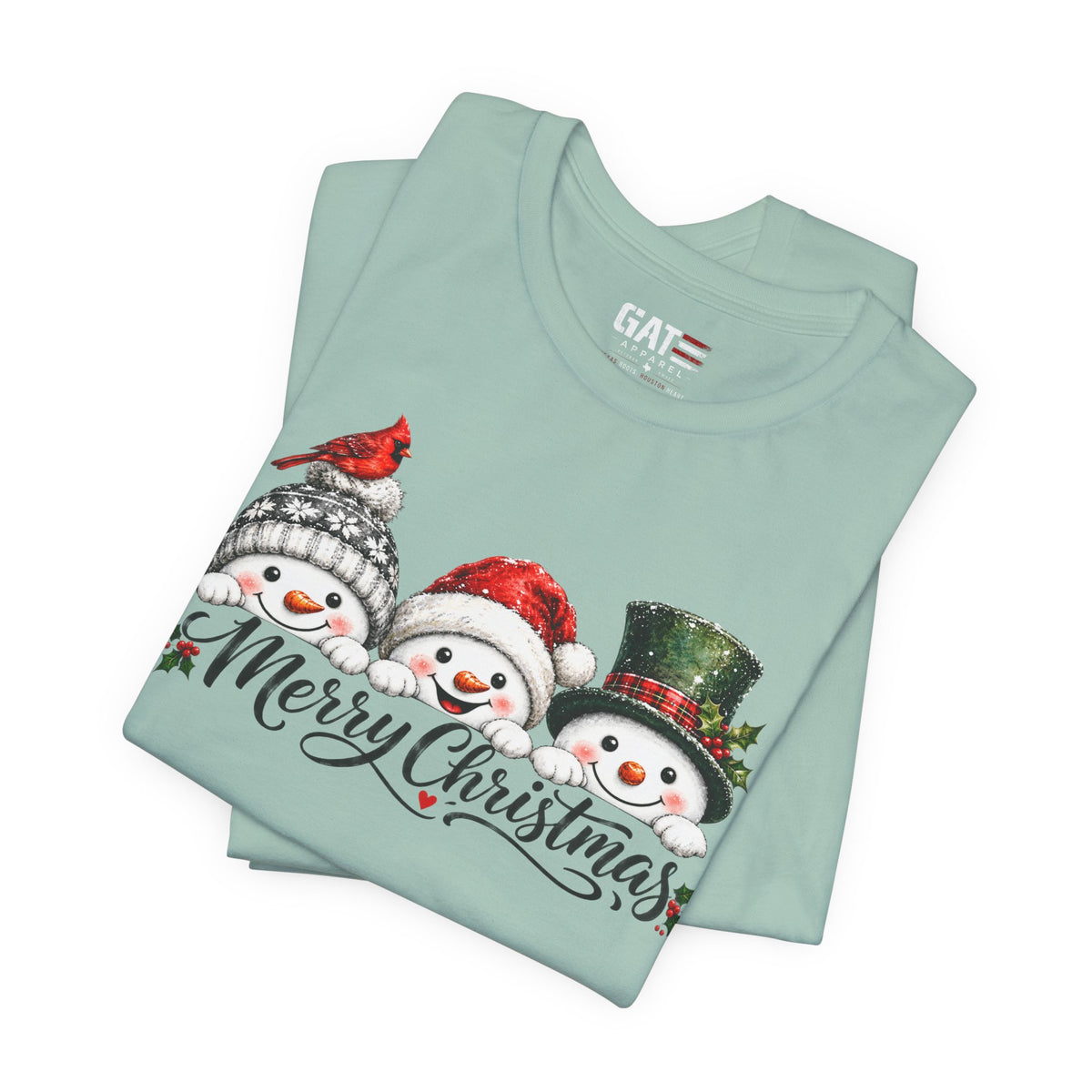 Merry Christmas Snowman Shirt - product mockup view 45