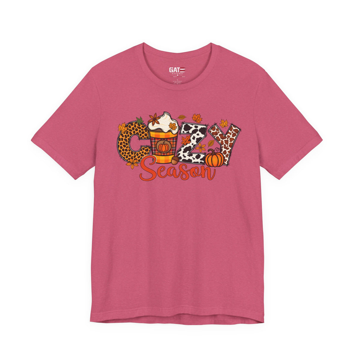 Cozy Season Fall Winter Coffee Shirt - product mockup view 14
