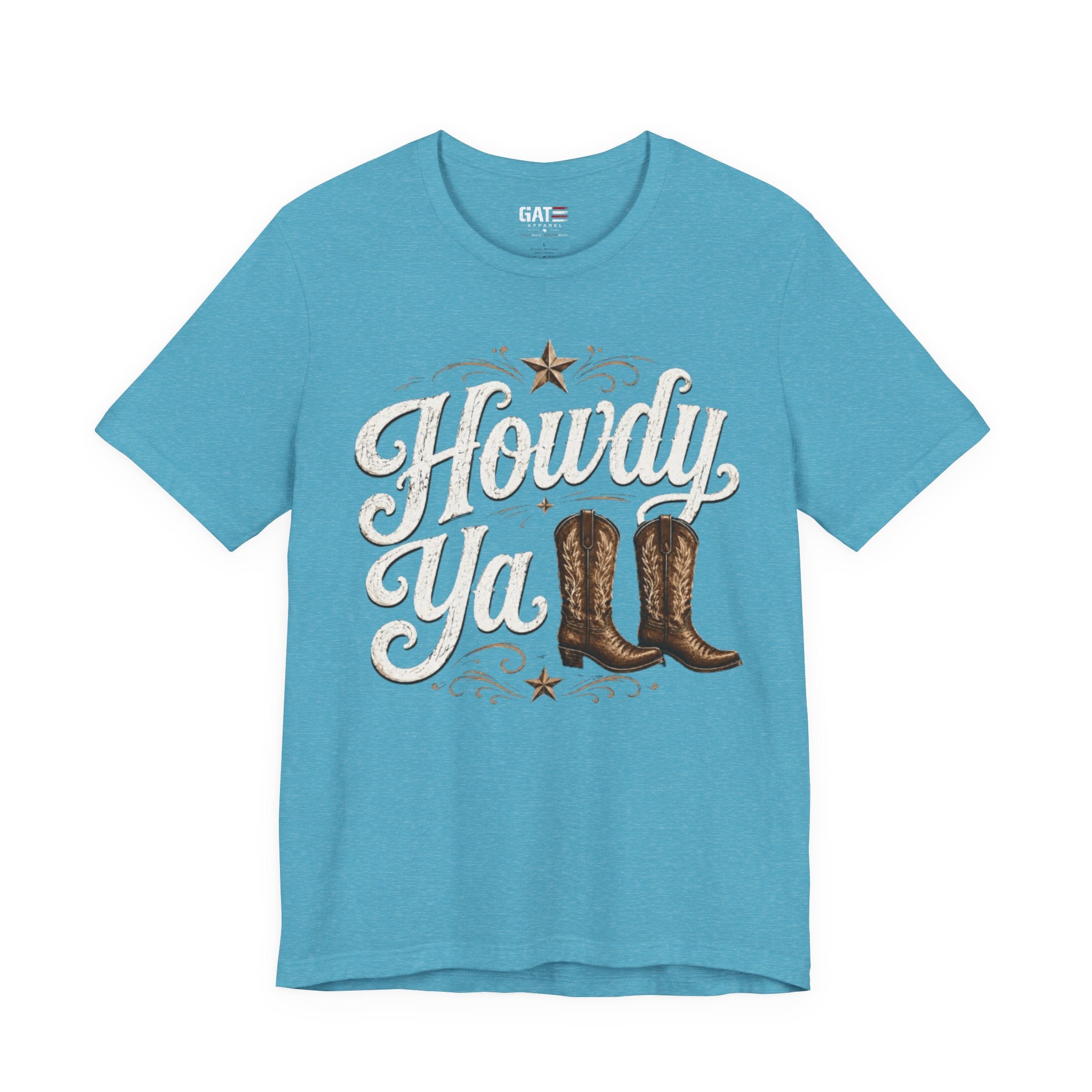Howdy Ya Cowboy T‑Shirt – Western Boots Graphic Tee