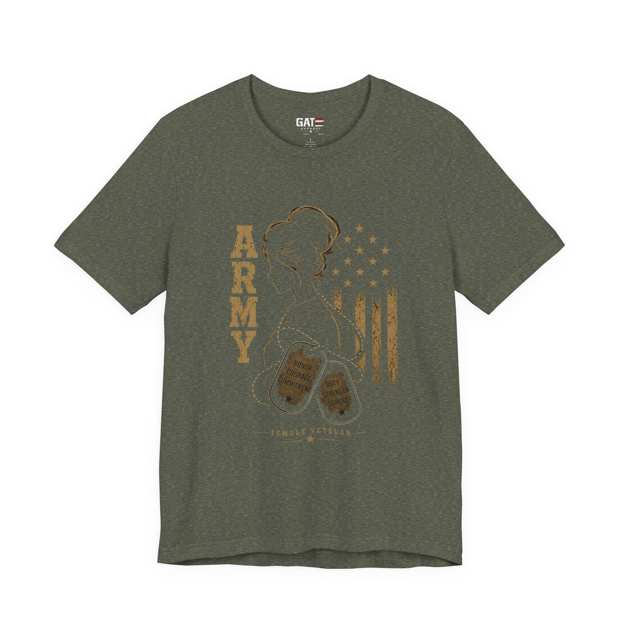 Female Army Veteran Shirt, Women Veteran Tee, Patriotic Military Shirt for Women, Army Mom Gift, Veteran Pride Shirt, Female Veteran Apparel