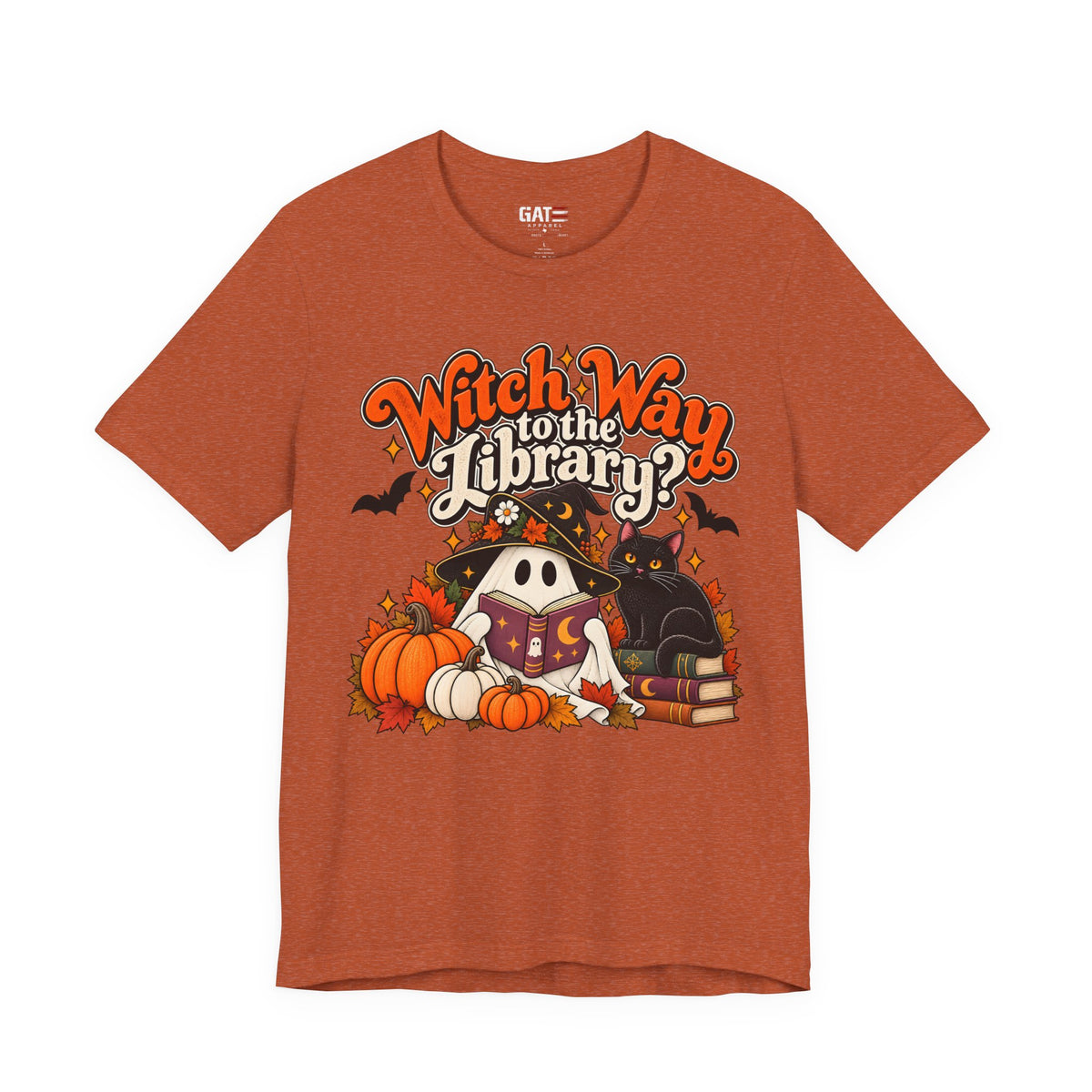 Witch Way to the Library Halloween Shirt | Book Lover Tee