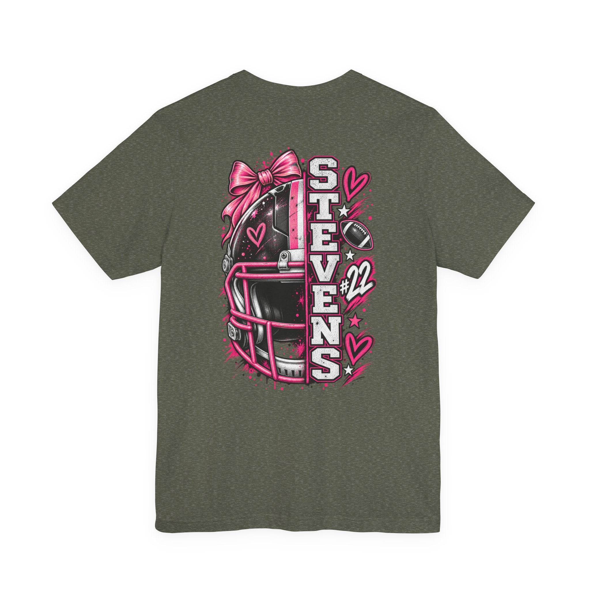Football Mom Personalized Shirt Custom Player Name Number Helmet Game Day Tee