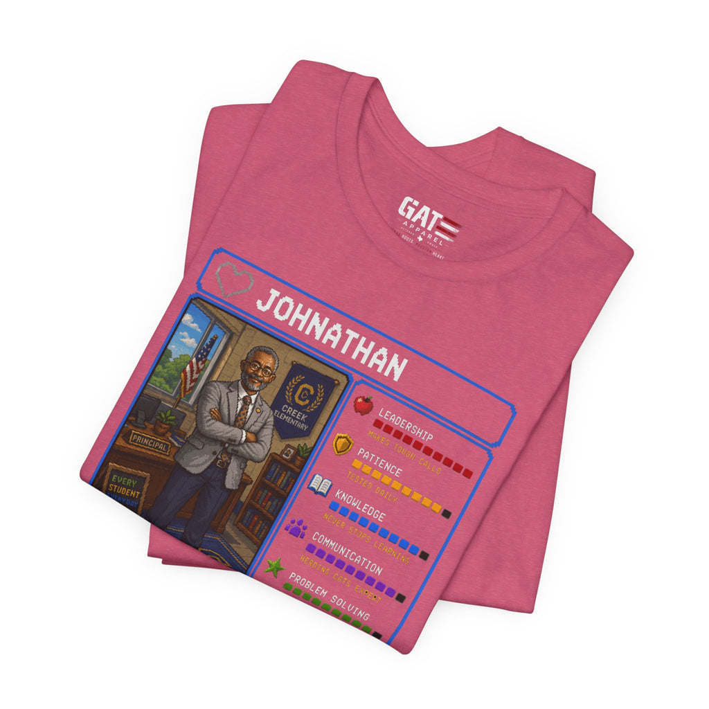 Custom Principal RPG Character Shirt | Personalized School Administrator Gift