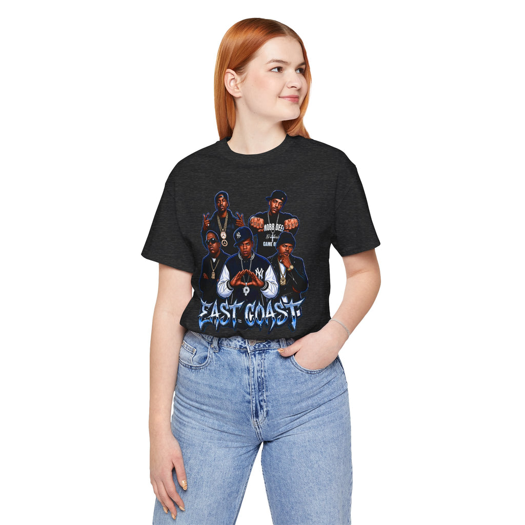 East Coast Hip Hop T-Shirt — 'East Coast' Vintage Rap Group Graphic Tee