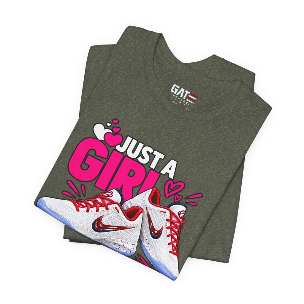 Caitlin Clark Caitlin 1s Just a Girl Sneaker Shirt | Style 4