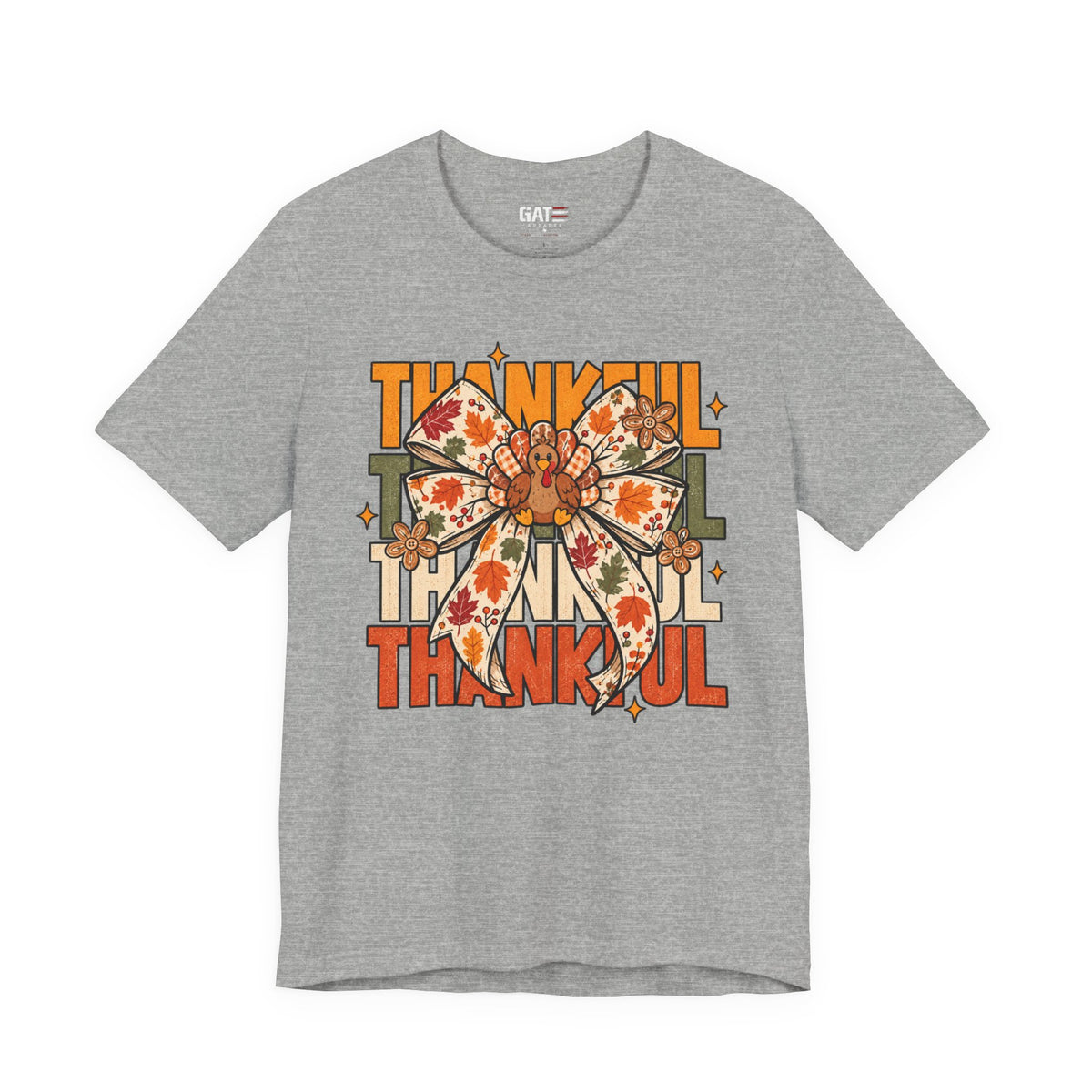 Thankful Bow Shirt | Retro Thanksgiving Graphic Tee