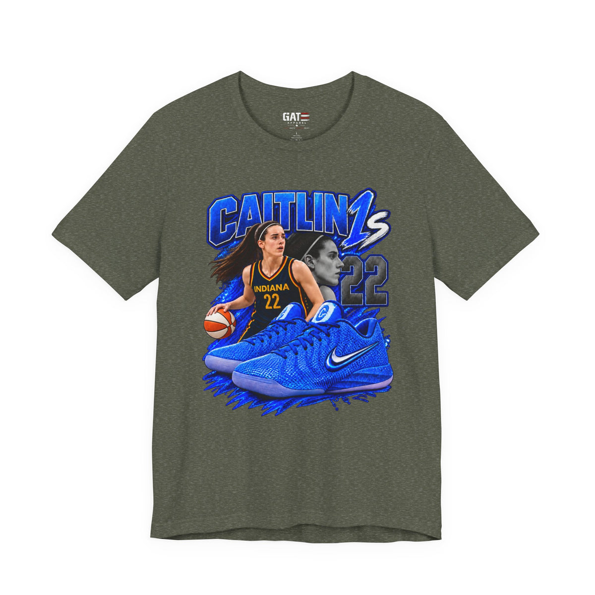 Caitlin Clark Caitlin 1s Racer Blue Classic Sneaker Shirt