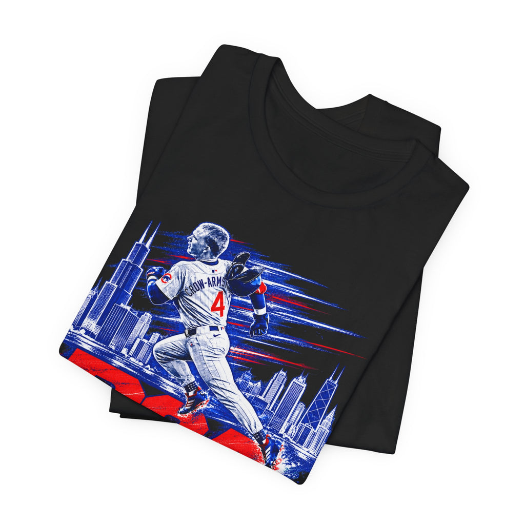 Chicago Cubs Pete Crow-Armstrong No. 4 Skyline T-Shirt - product image 7