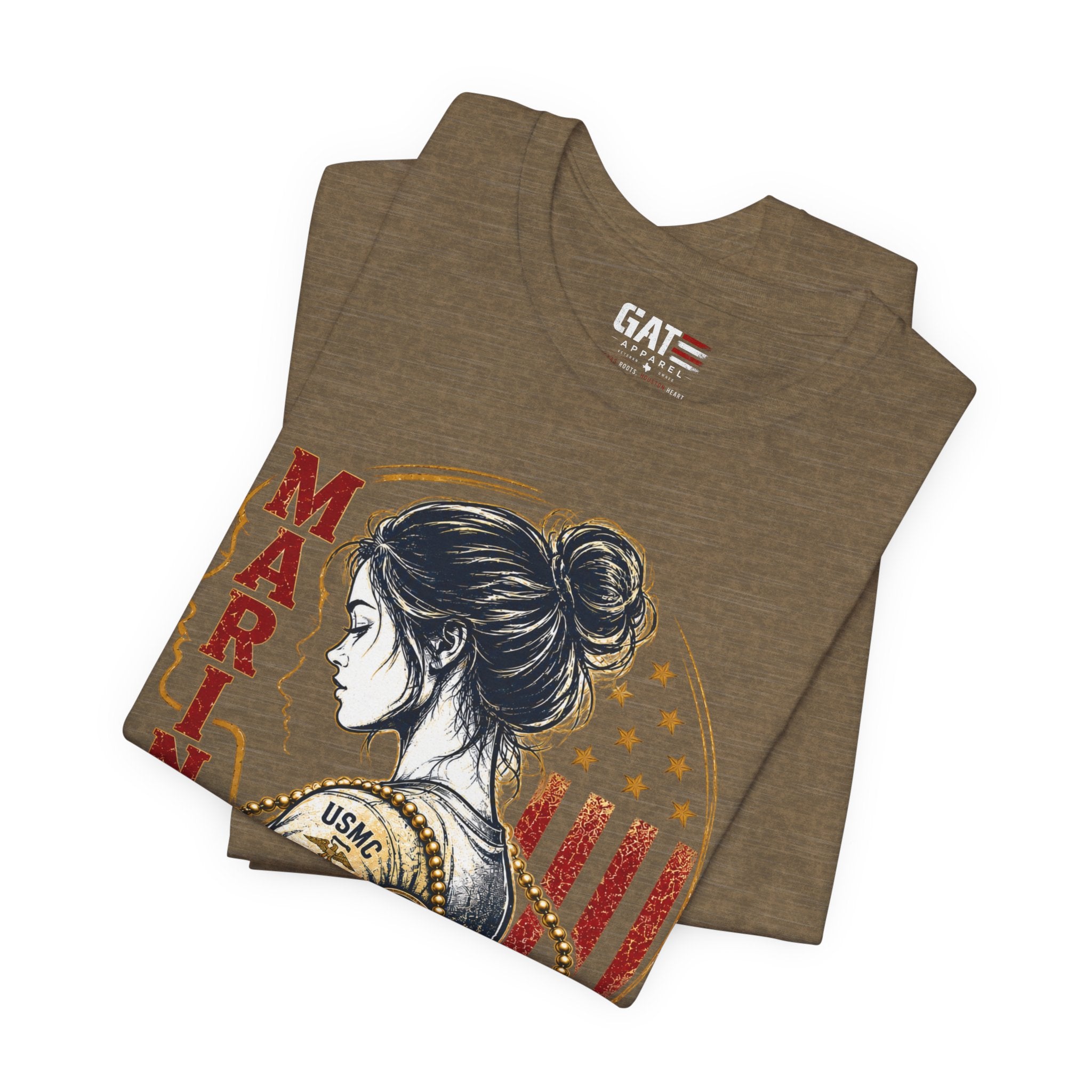 Female Marine Vet T‑Shirt – "Once a Marine, Always a Marine" Patriotic Female Veteran Tee