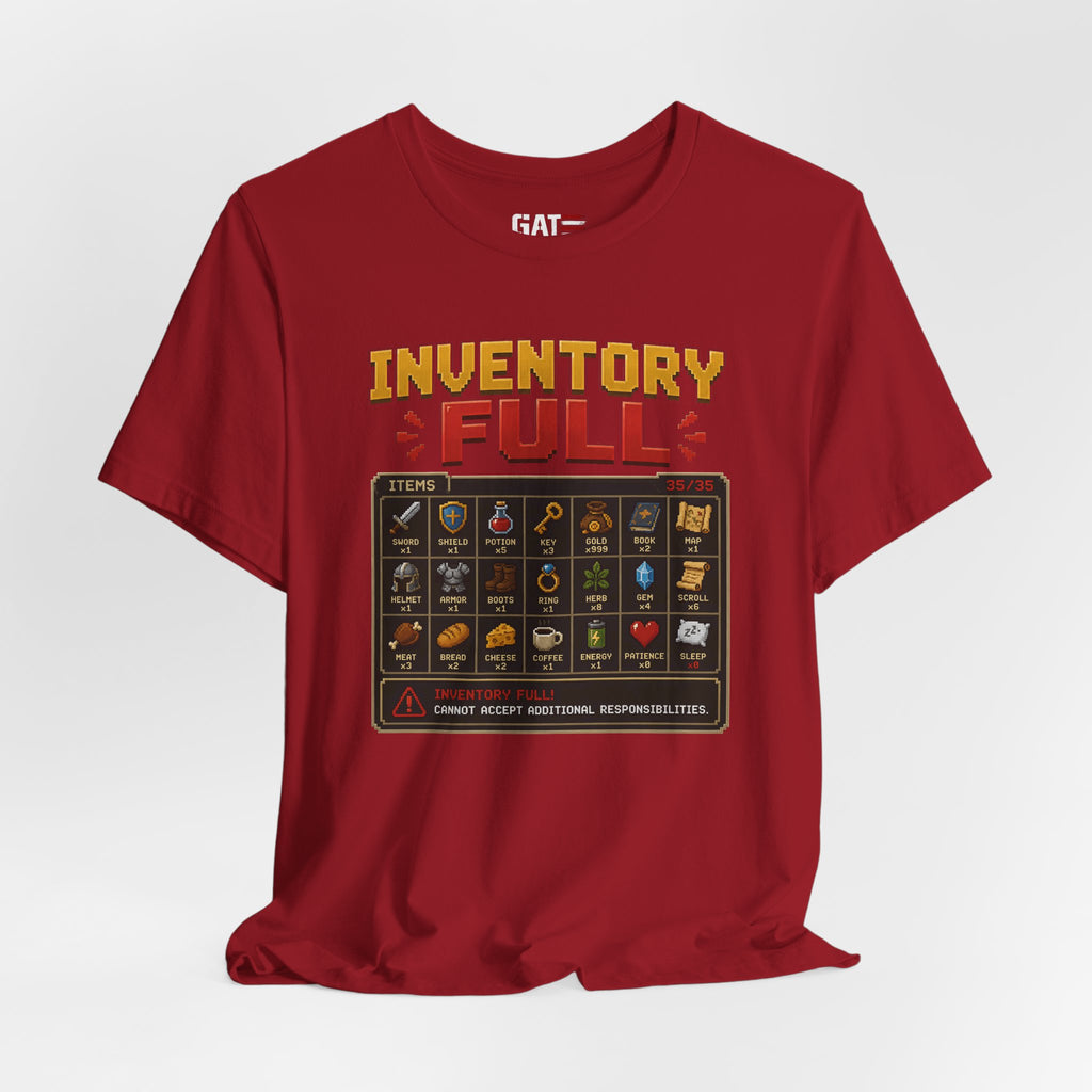 Inventory Full | Retro Gaming Shirt