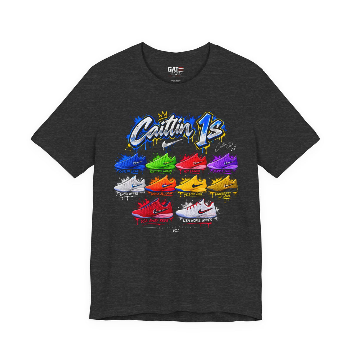 Caitlin Clark Caitlin 1s Sneaker Shirt | Indiana Fever Tee
