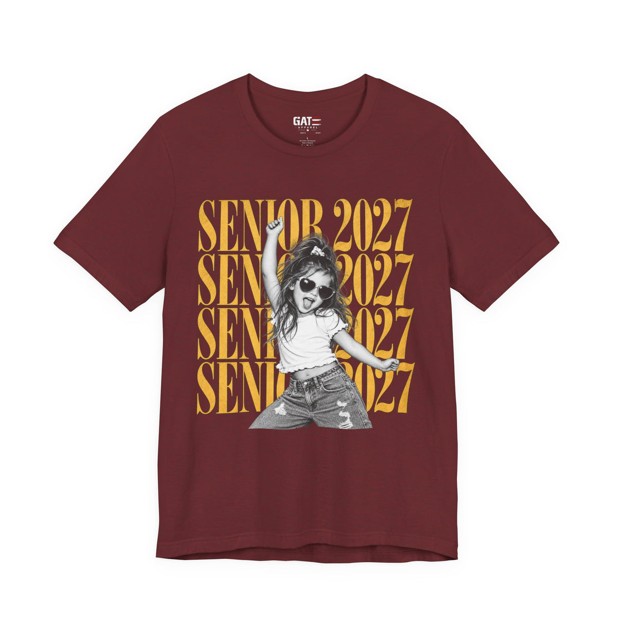 Personalized Senior 2027 Photo Shirt | Graduation Tee