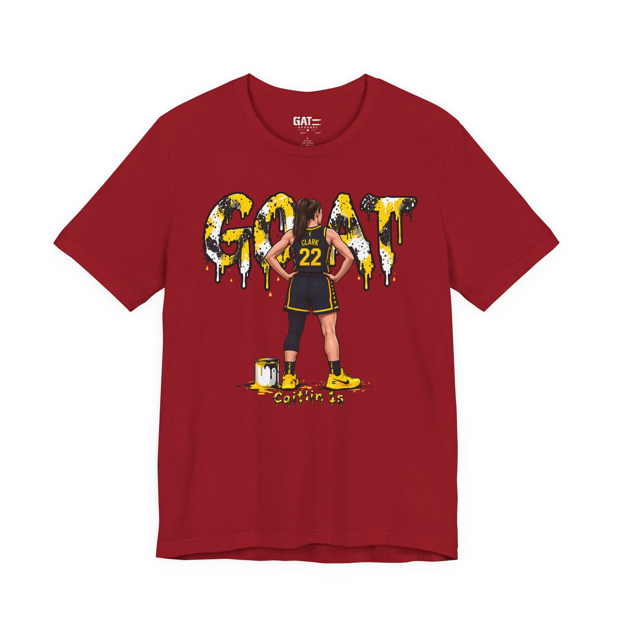 Caitlin Clark Caitlin 1s GOAT Yellow Sneaker Shirt