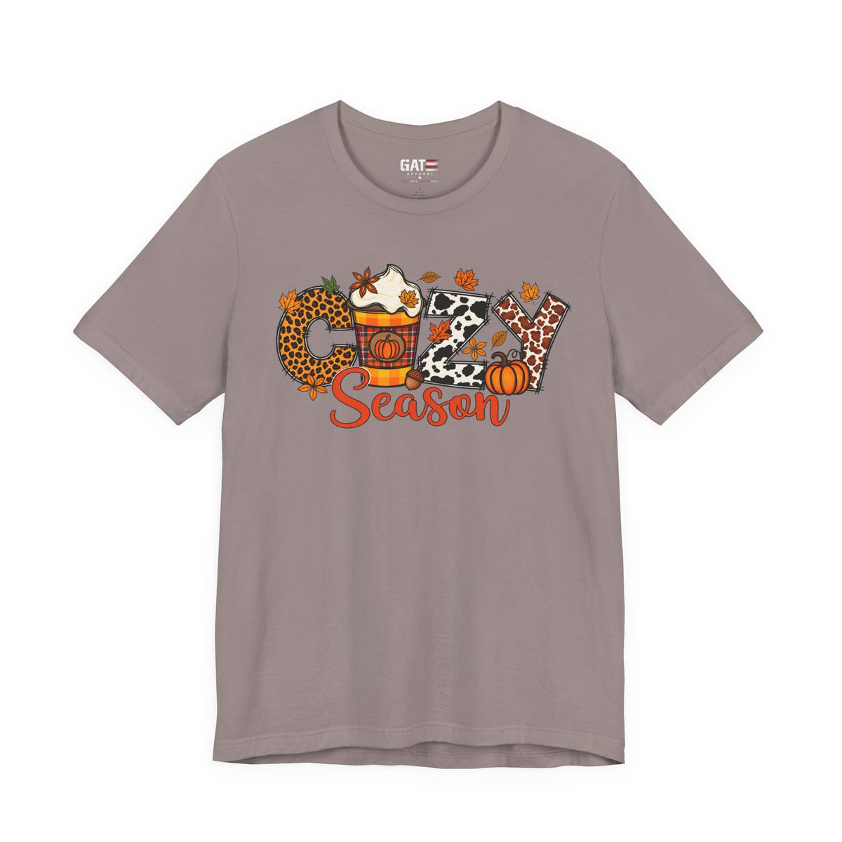 Cozy Season Fall Winter Coffee Shirt - product mockup view 7