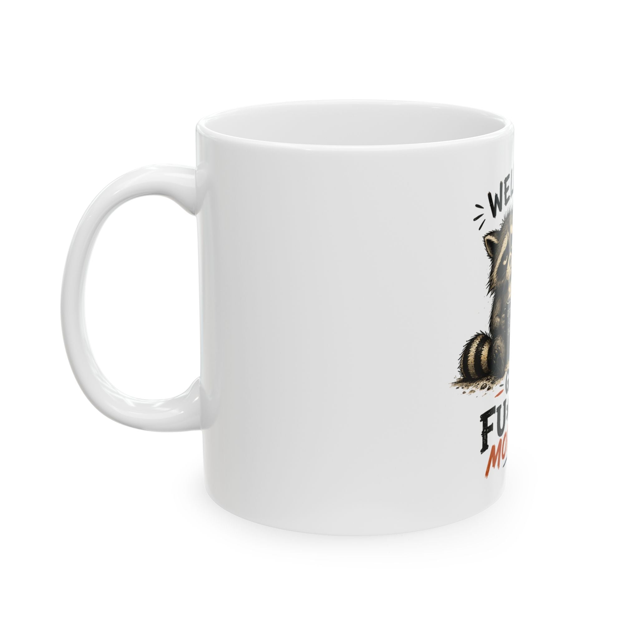 Well Good F*cking Morning Coffee Mug Funny Raccoon Mug Caffeine Or Chaos Cup Sarcastic Gift For Coworkers Office Humor Gift Animal Lovers XL