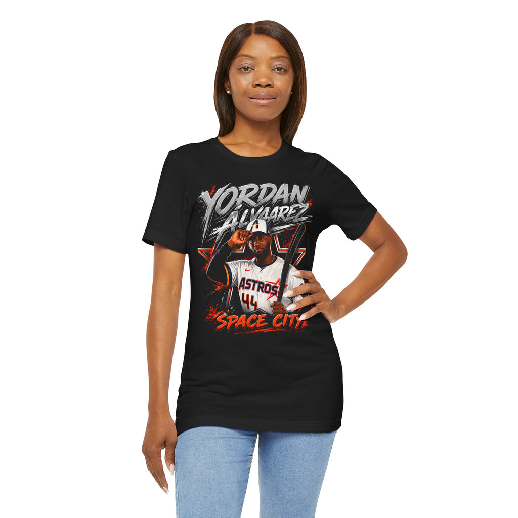 Yordan Alvarez "Space City" Astros Baseball Tee