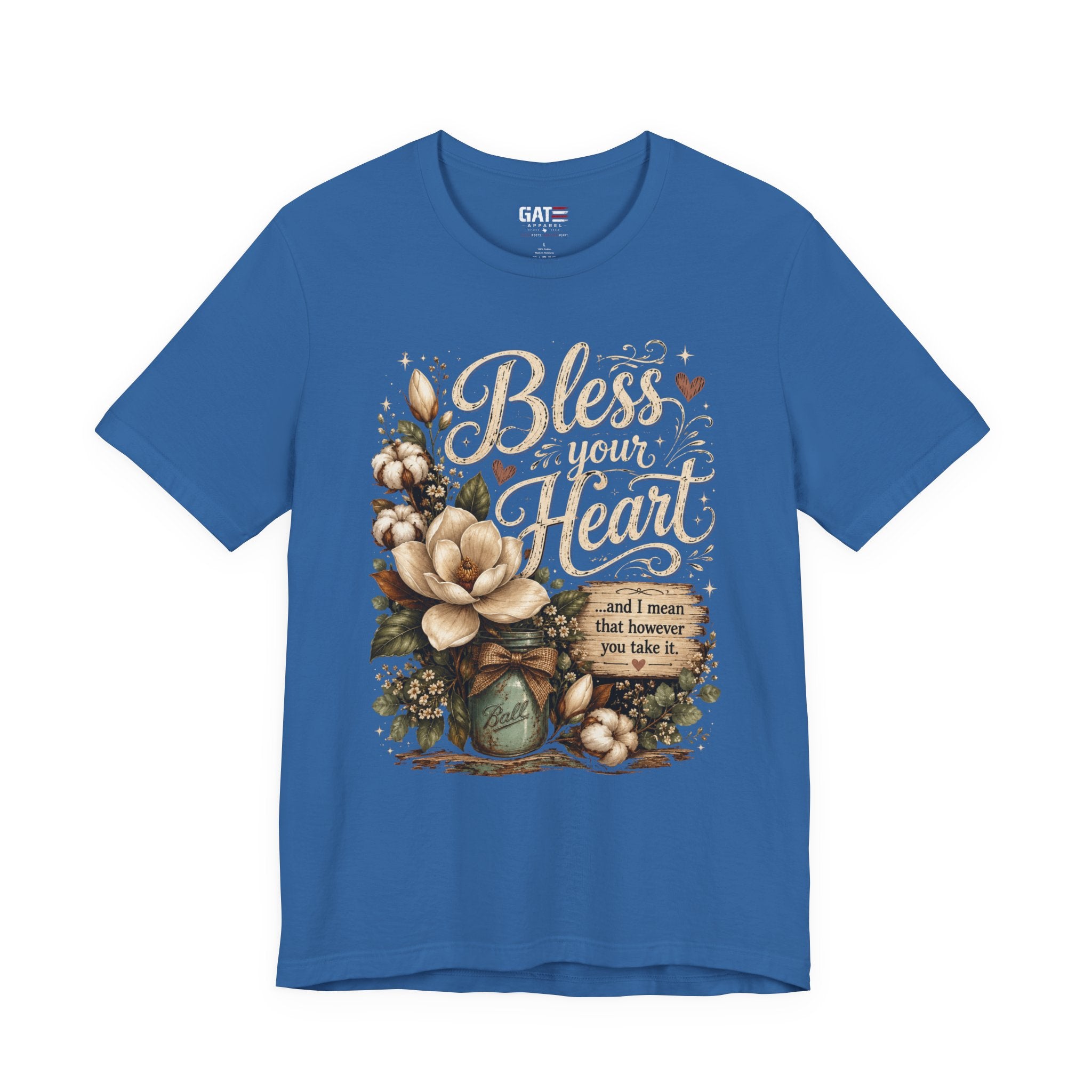 Funny Southern Shirt, Bless Your Heart Tee, Southern Humor Graphic Tee, Magnolia Floral Shirt, Country Girl Gift, Farmhouse Style Tee