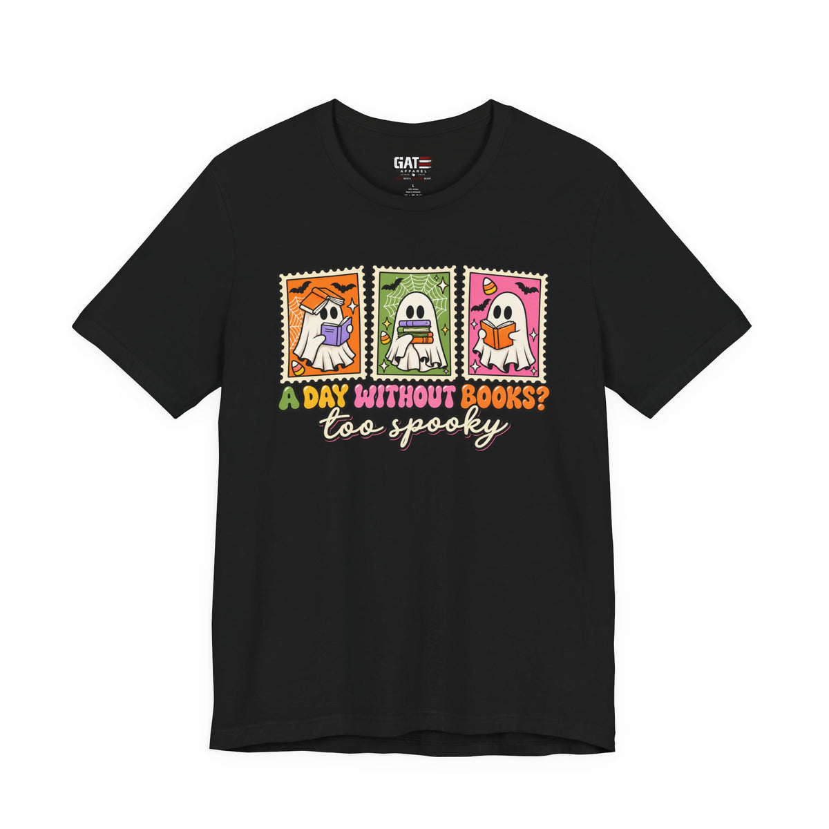 Halloween Book Lover Shirt – A Day Without Books Is Too Spooky – product photo