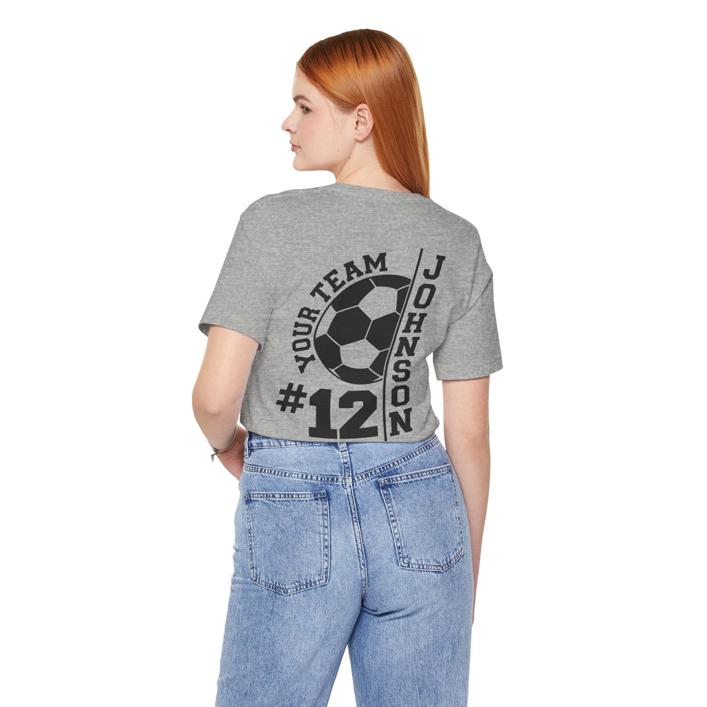 Soccer Mom Tee — Personalized Back Number & Name Soccer Shirt