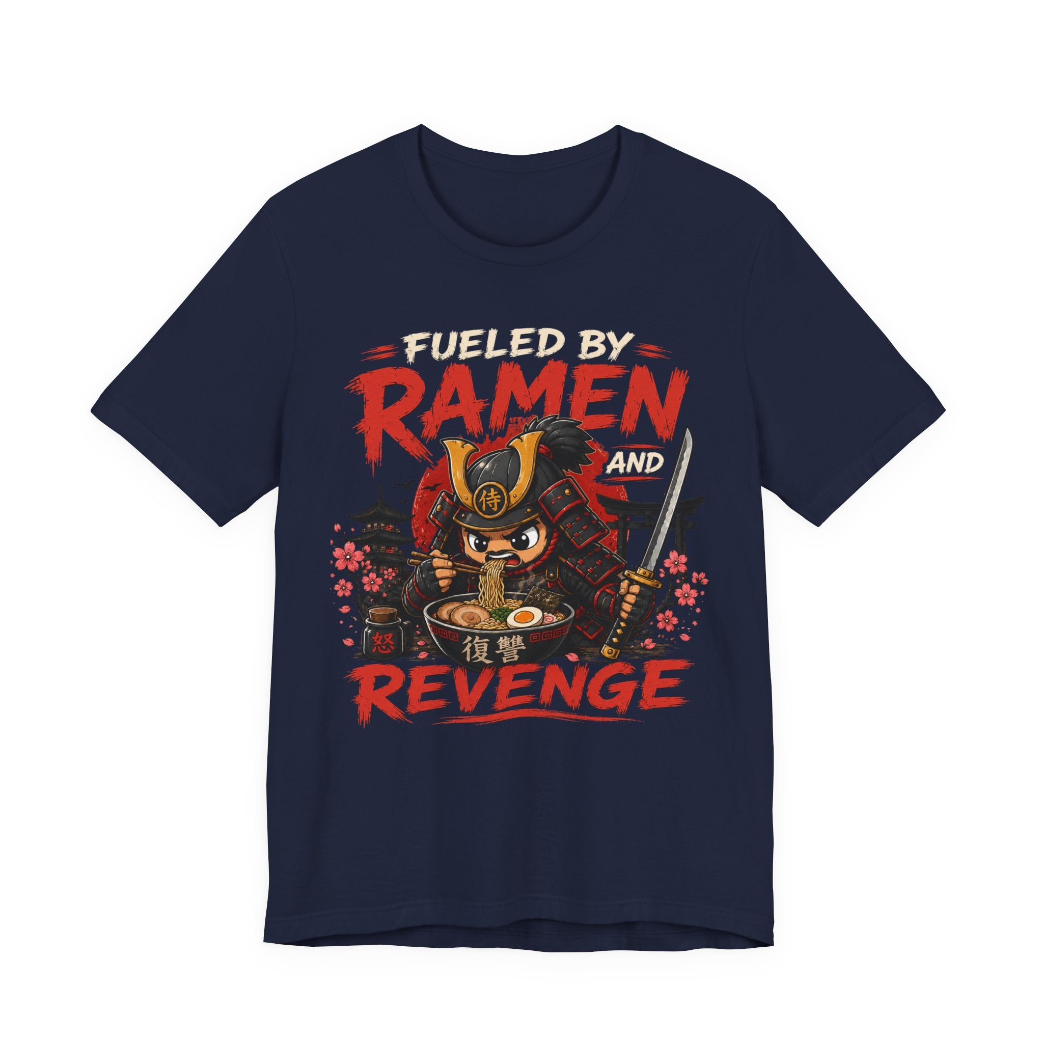 Fueled by Ramen and Revenge Tee — Samurai Ramen Graphic T-Shirt