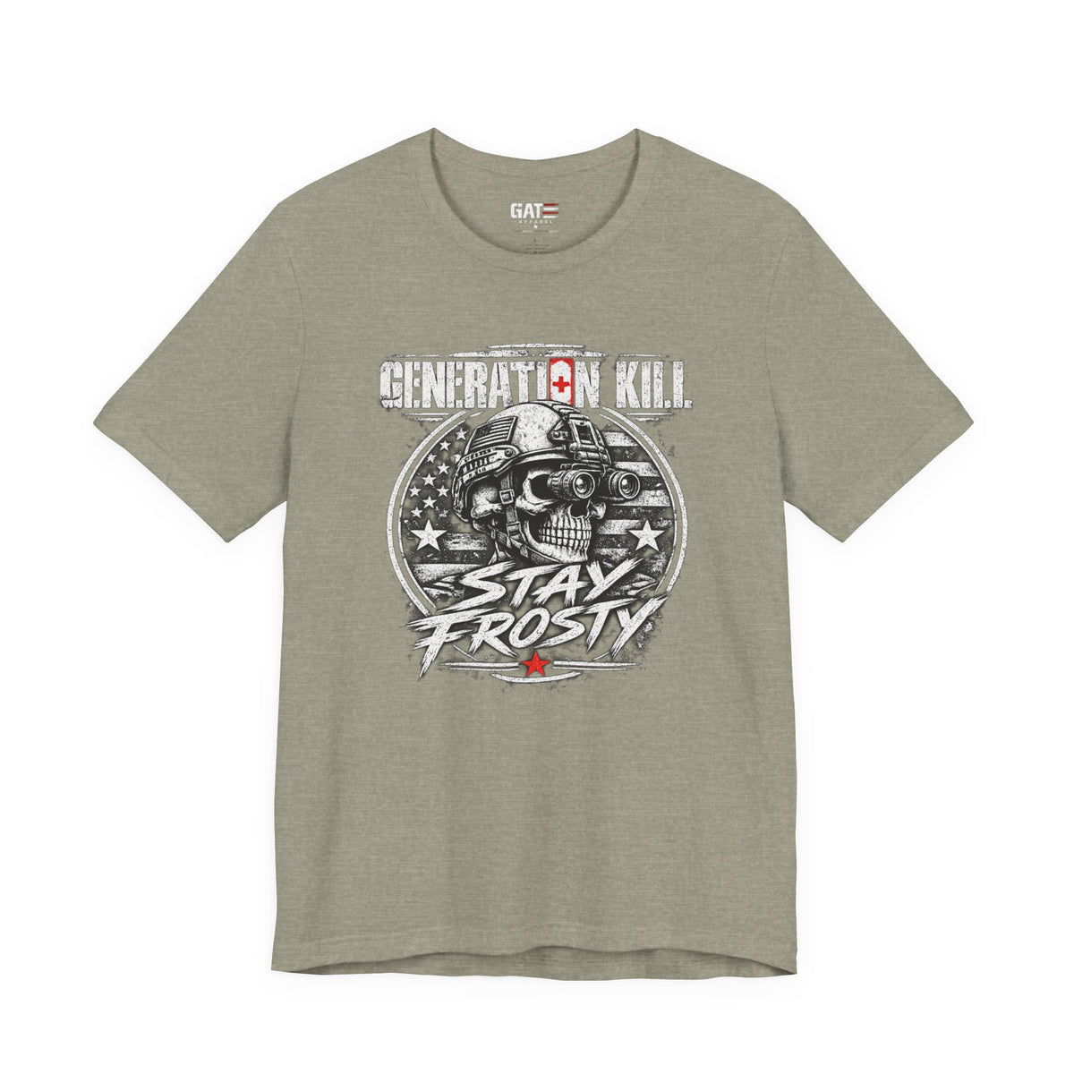 Stay Frosty Skull Shirt | Military Veteran Retro Tee