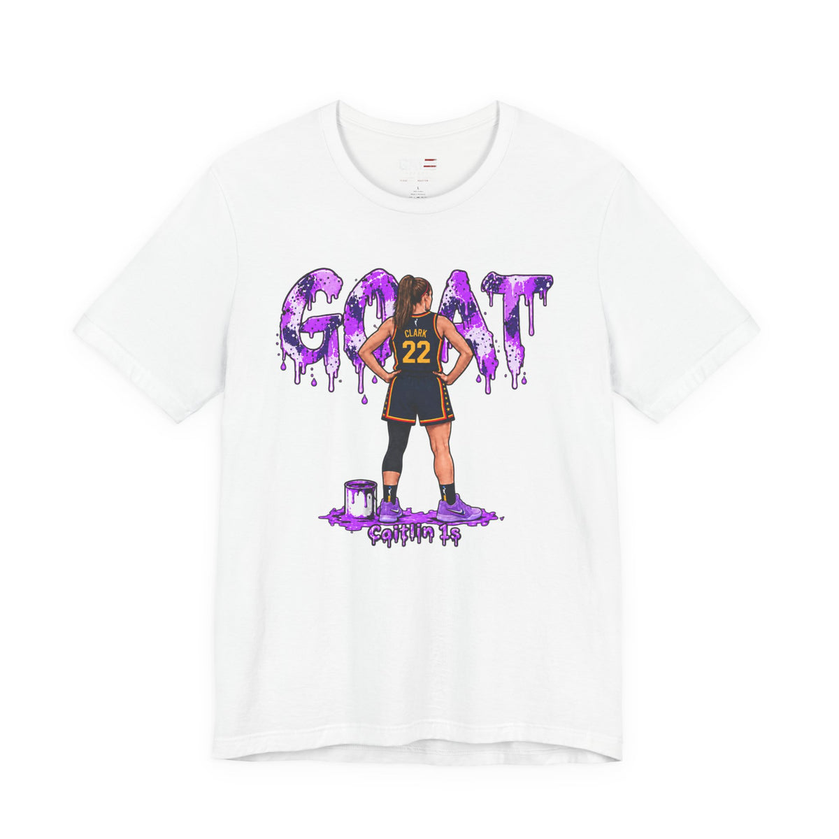 Caitlin Clark Caitlin 1s GOAT Purple Fade Sneaker Shirt