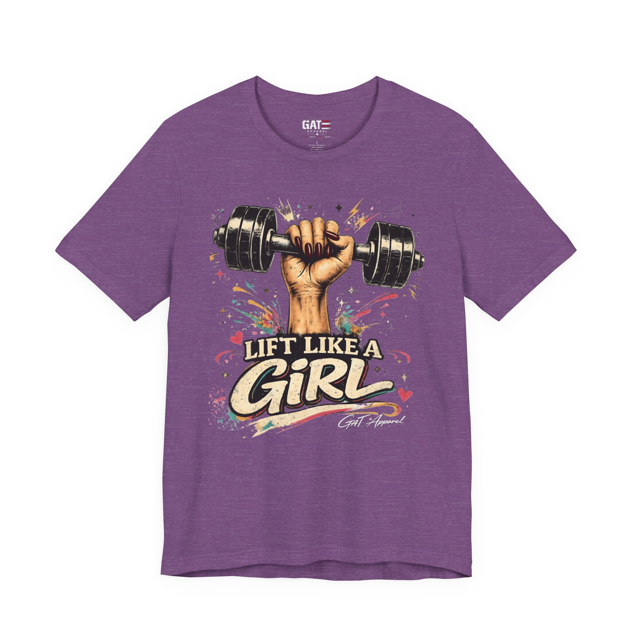 Lift Like A Girl Shirt, Women's Gym Shirt, Weightlifting Tee, Cute Fitness Shirt, Workout Gift for Women