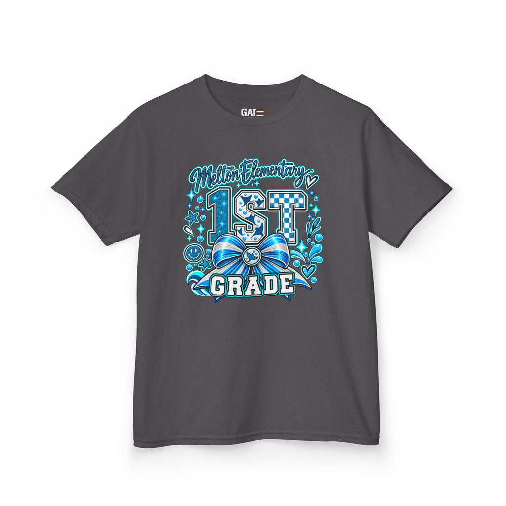 Melton 1st Grade Kids T‑Shirt — Ribbon Design