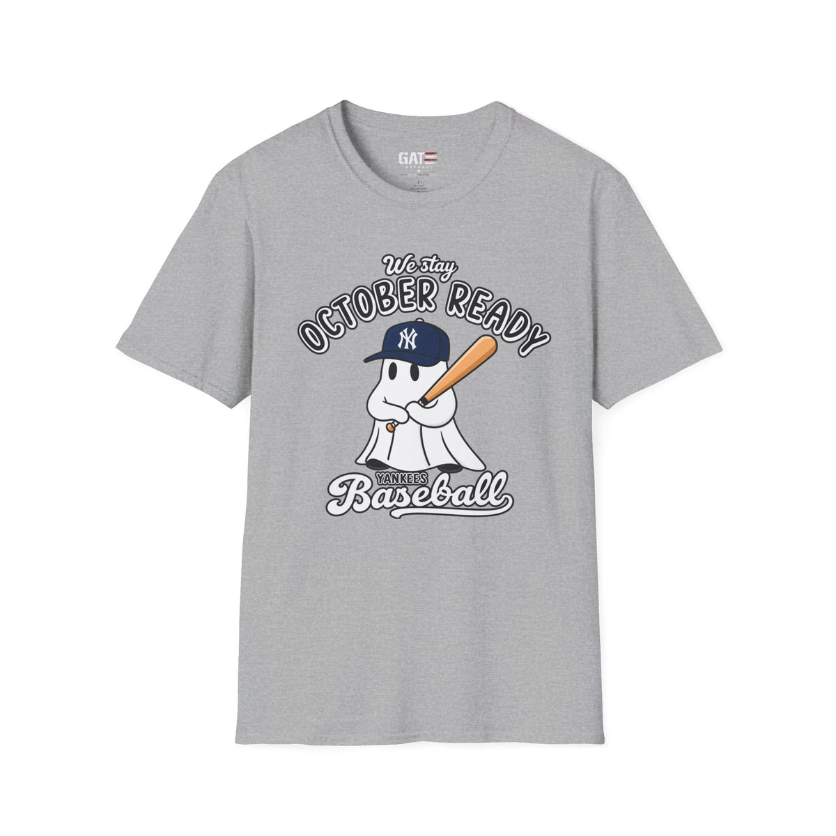 New York October baseball T-shirt color mockup