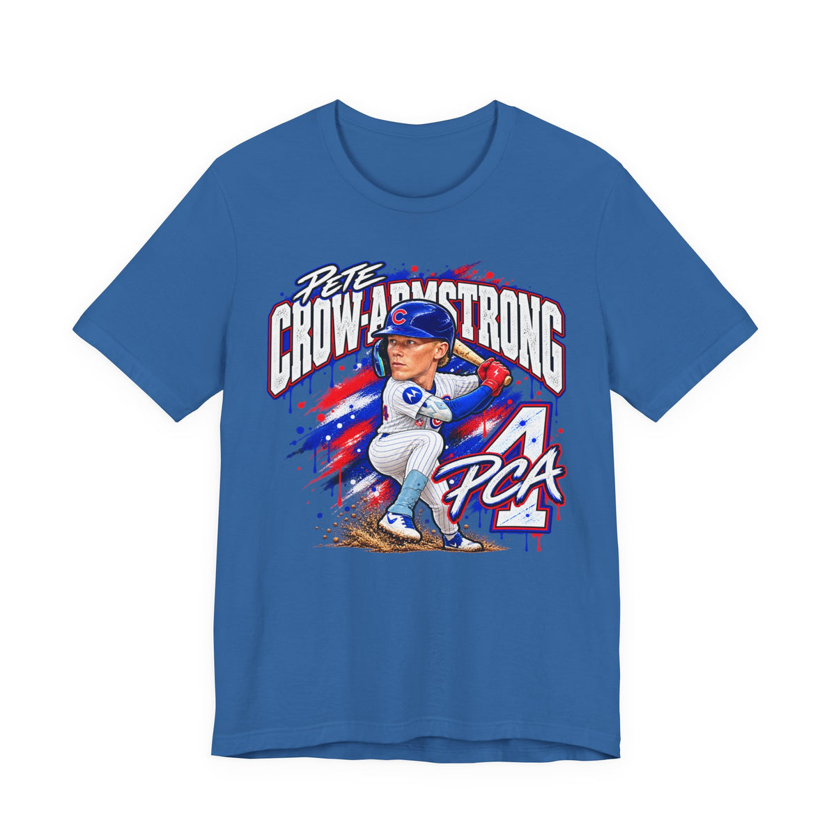 Chicago Cubs Pete Crow-Armstrong No. 4 Caricature T-Shirt - product image 3