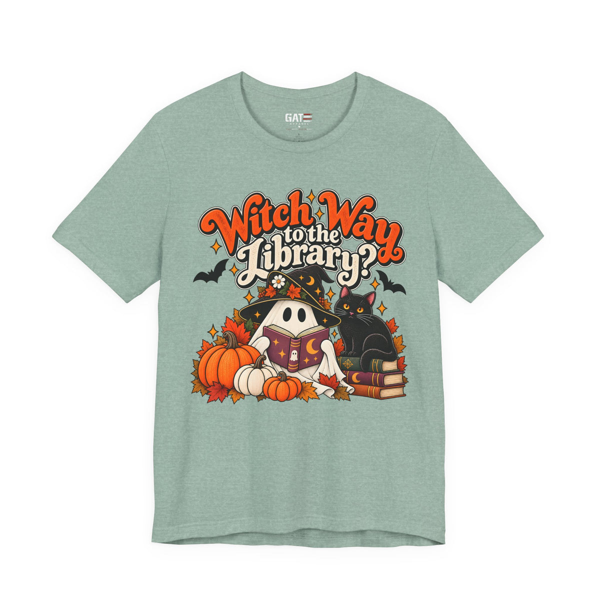 Witch Way to the Library Halloween Shirt | Book Lover Tee