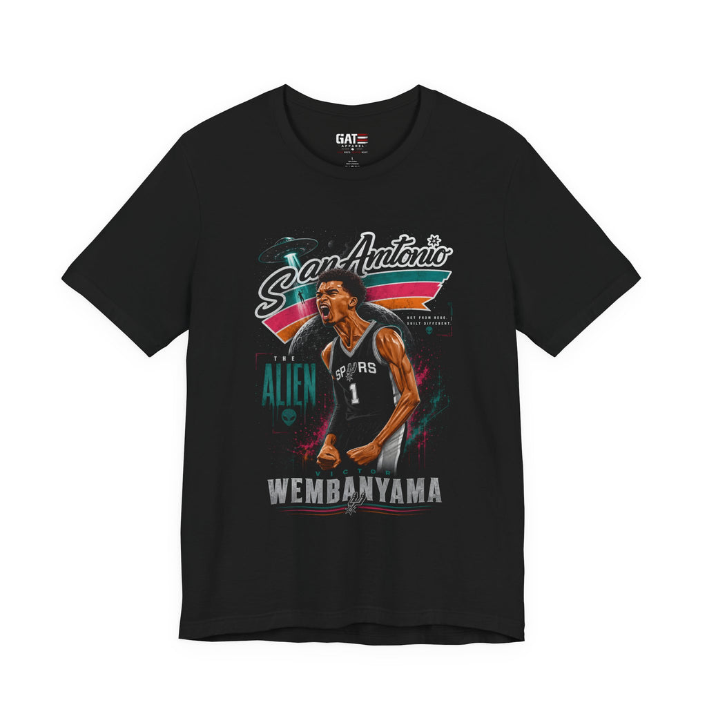 Victor Wembanyama San Antonio Spurs Tee | Alien Icon Basketball Shirt