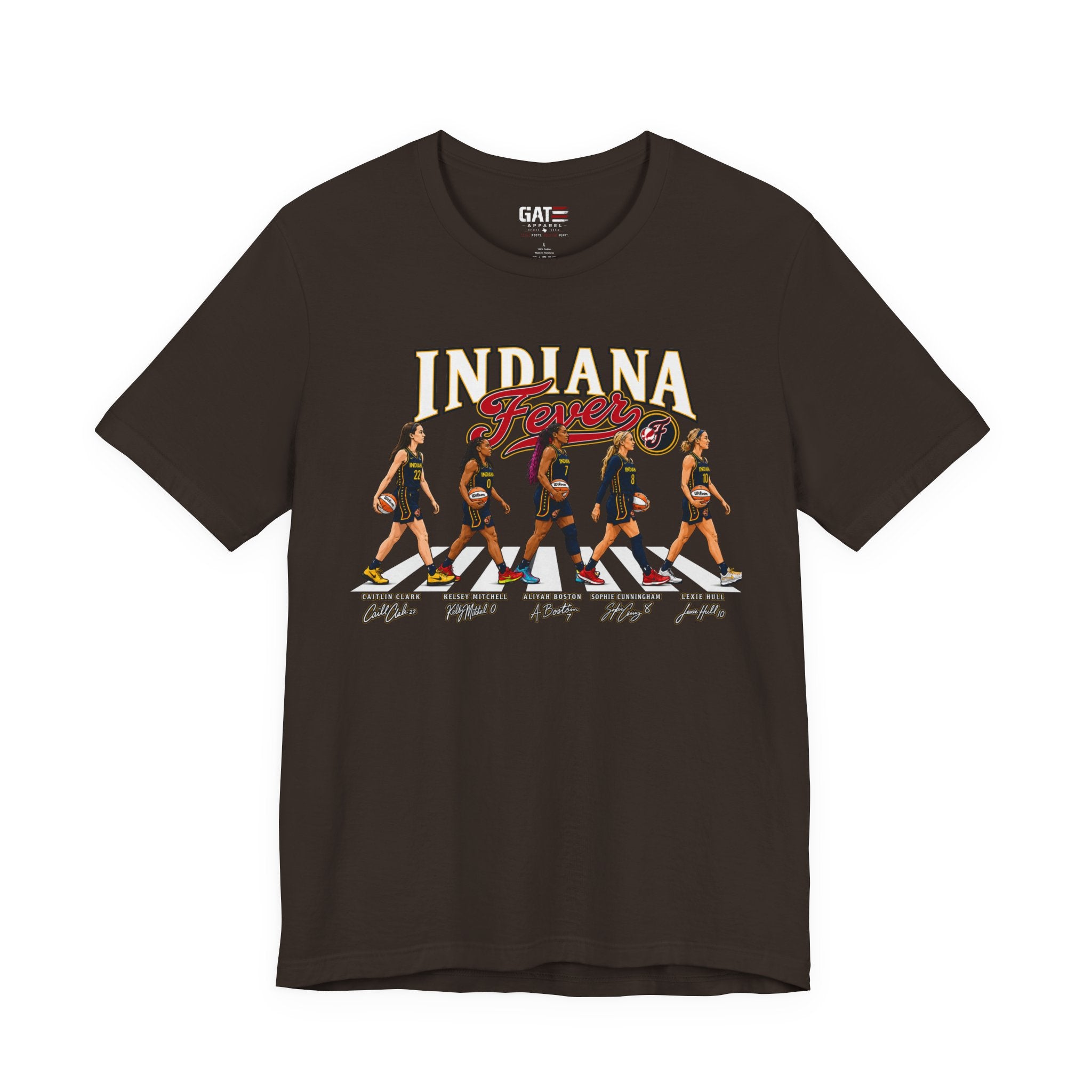 Indiana Fever Team Shirt|Caitlin Clark|Sophie Cunningham Retro Abbey Road Basketball Tee