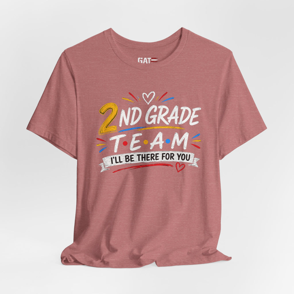 2nd Grade Team Tee, Teacher Squad Shirt, Color Dot Inspired Teacher Shirt, Grade Level Team Gift, School Staff Apparel, Friends Theme