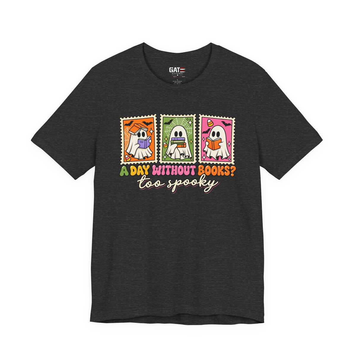 Halloween Book Lover Shirt – A Day Without Books Is Too Spooky – product photo