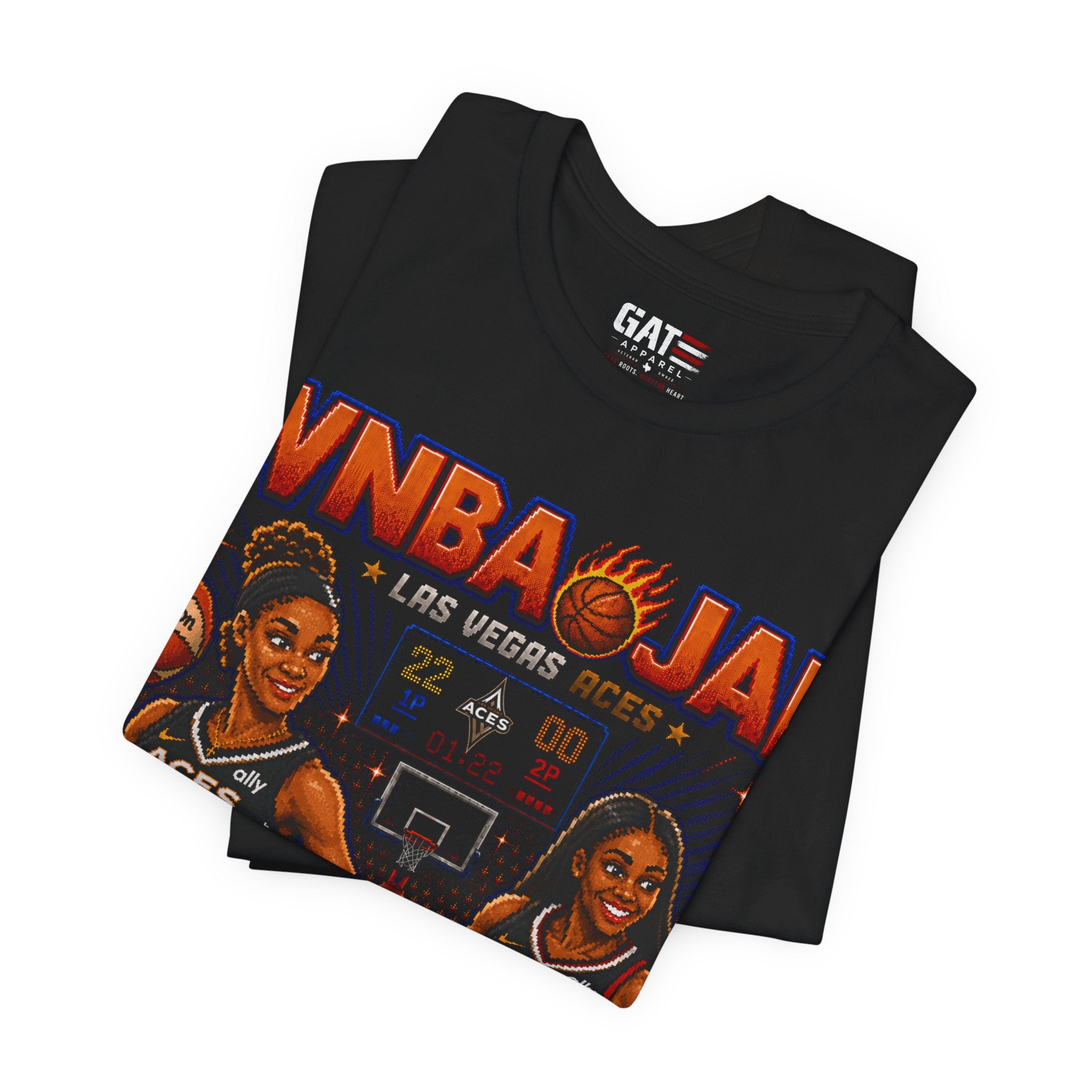 A'ja Wilson Jackie Young WNBA Jam New York Liberty Graphic T-Shirt