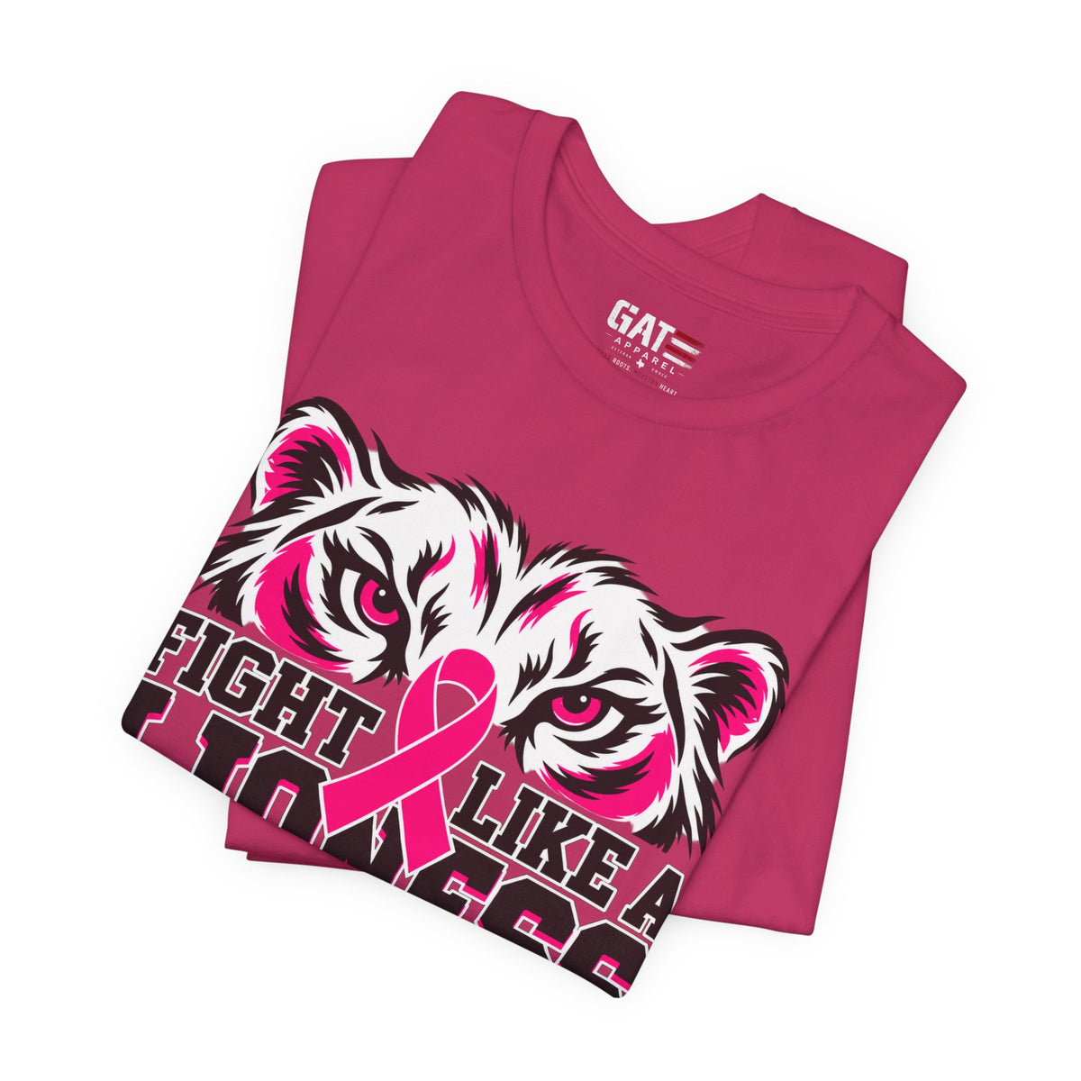 Fight Like a Lioness Breast Cancer Awareness T-Shirt