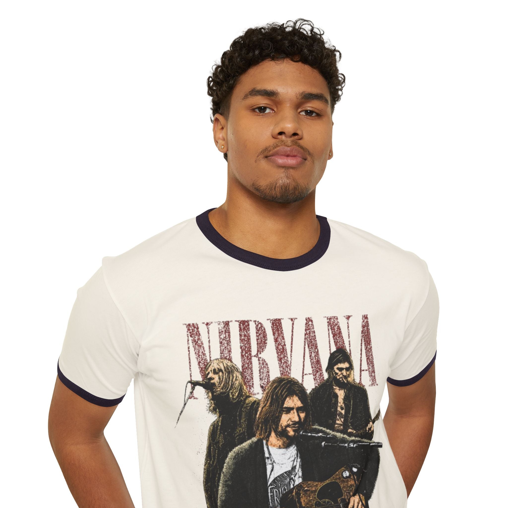 Nirvana Vintage Band Ringer T-Shirt