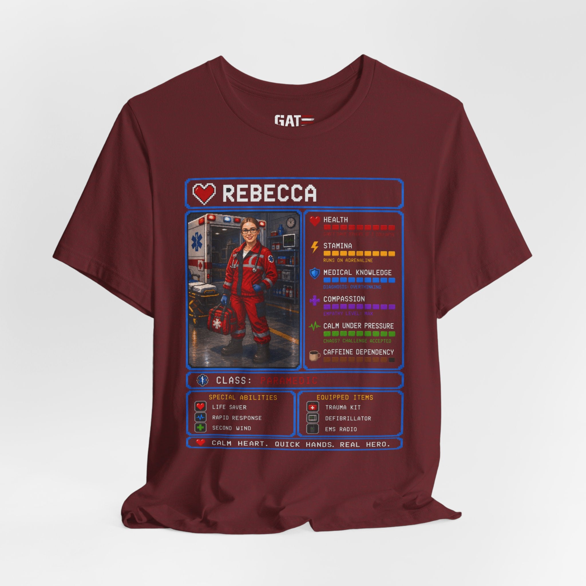 Custom Paramedic RPG Character Shirt | Personalized EMT Gift