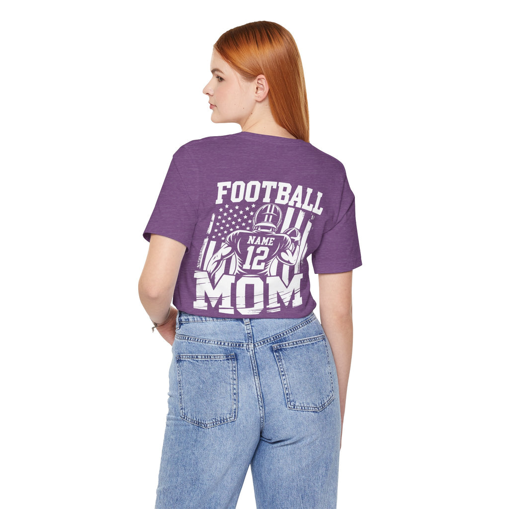 Football Mom Personalized Shirt Custom Player Name Number Game Day Tee