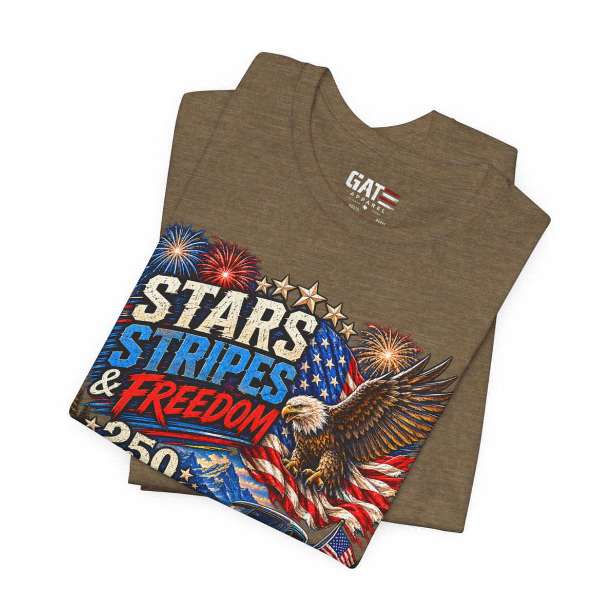 Stars Stripes & Freedom 250th Anniversary Shirt | Patriotic Tee
