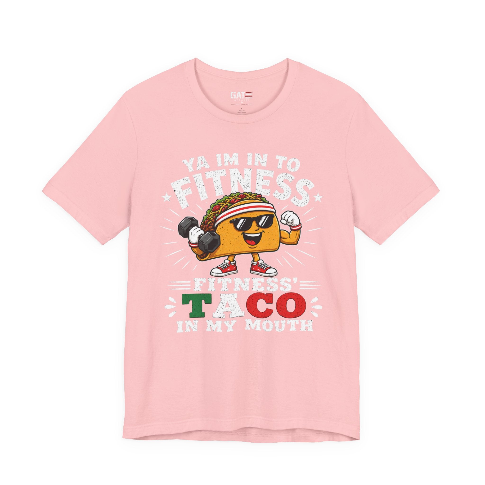 Ya I'm Into Fitness|Fitness Taco In My Mouth Funny Taco Shirt | Cute Food Lover Graphic Tee