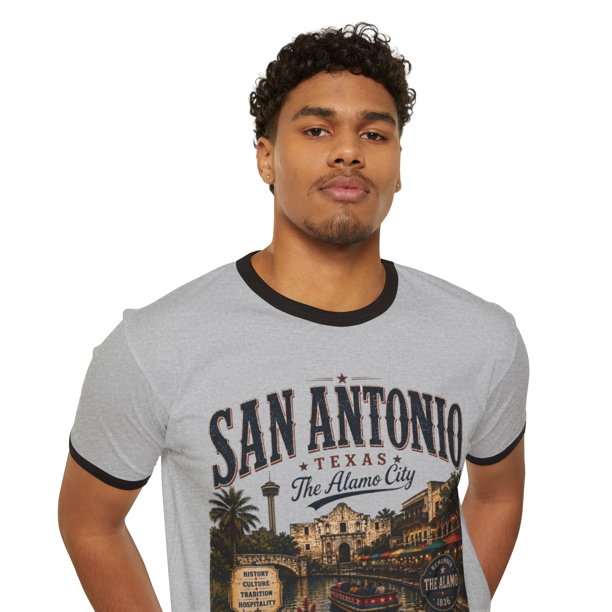 San Antonio Vintage Ringer T-Shirt — The Alamo City Retro Tee