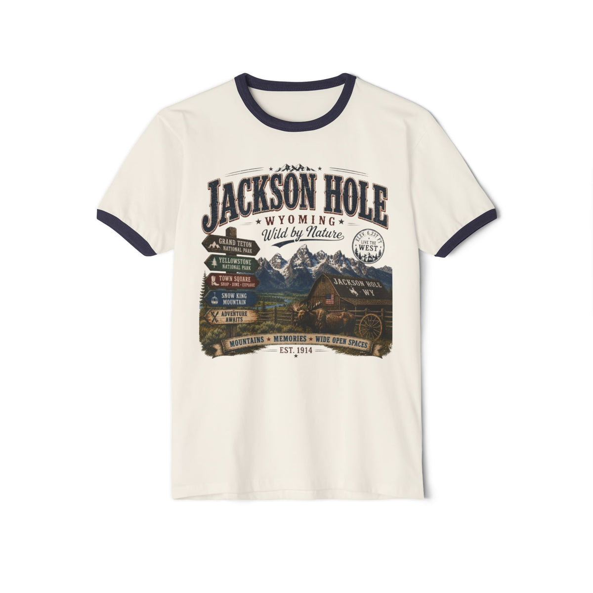 Jackson Hole Scenic Shirt | Vintage Travel Tee