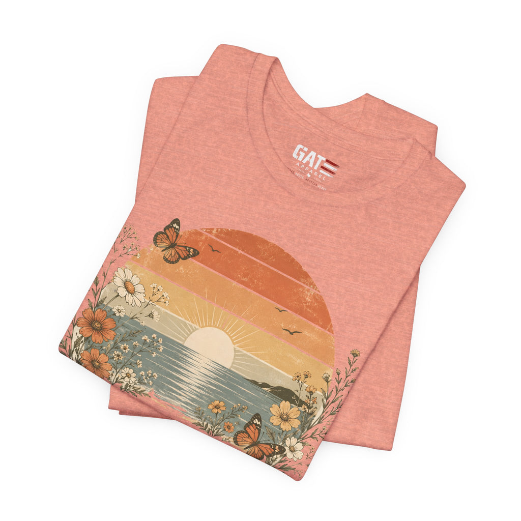Du Bist Gut Genug Shirt, Viral German Meme Tee, You Are Good Enough Shirt, Butterfly Floral Sunset Aesthetic Tee