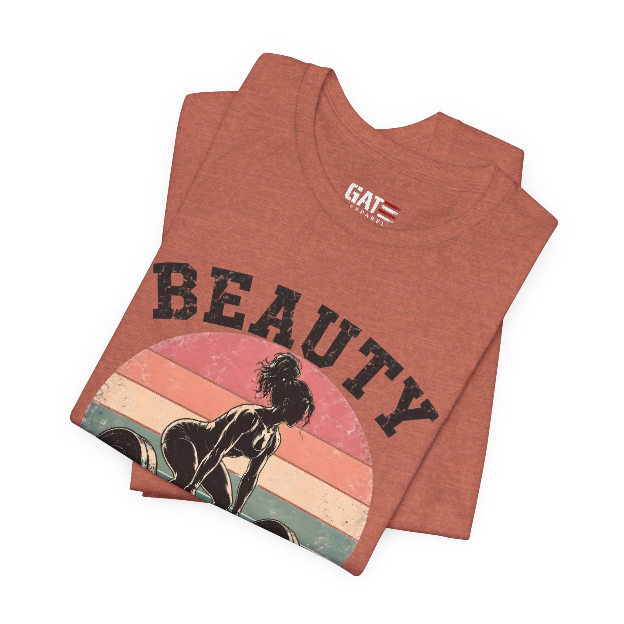 Beauty But Still A Beast Shirt, Retro Gym Shirt for Women, Weightlifting Tee, Fitness Gift, Cute Workout Shirt